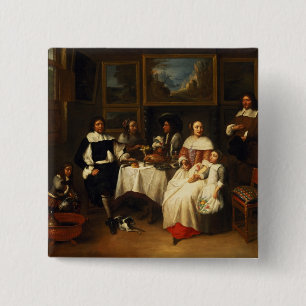 Chapa Cuadrada Una familia flamenca en la cena