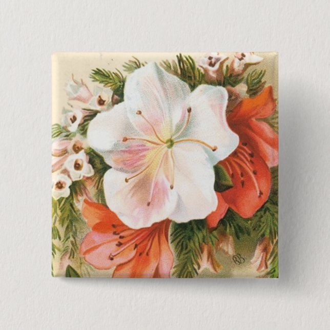 Chapa Cuadrada Una flor navideña amarga (Anverso)