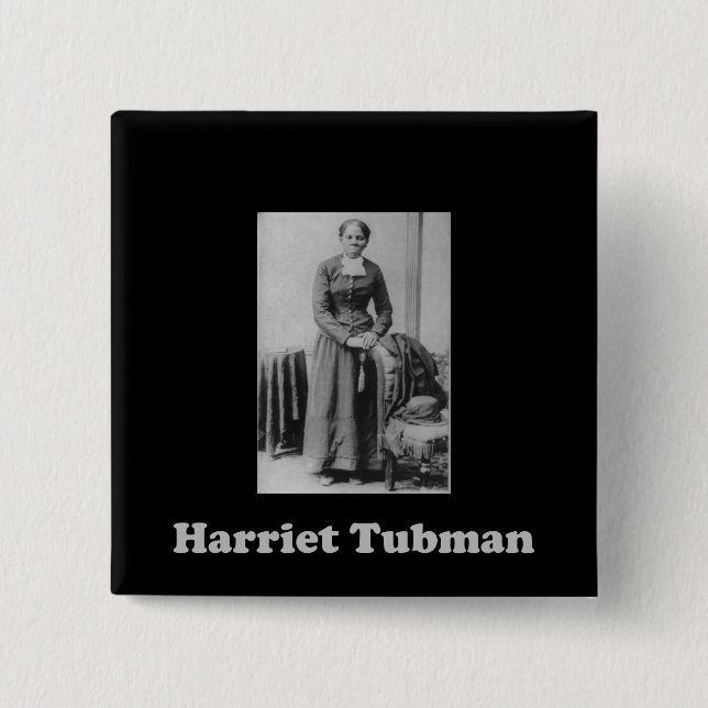 Chapa Cuadrada Una imagen de Harriet Tubman (Anverso)