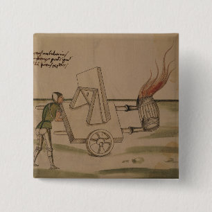 Chapa Cuadrada Una máquina de guerra, ilustracion de 'De Machini