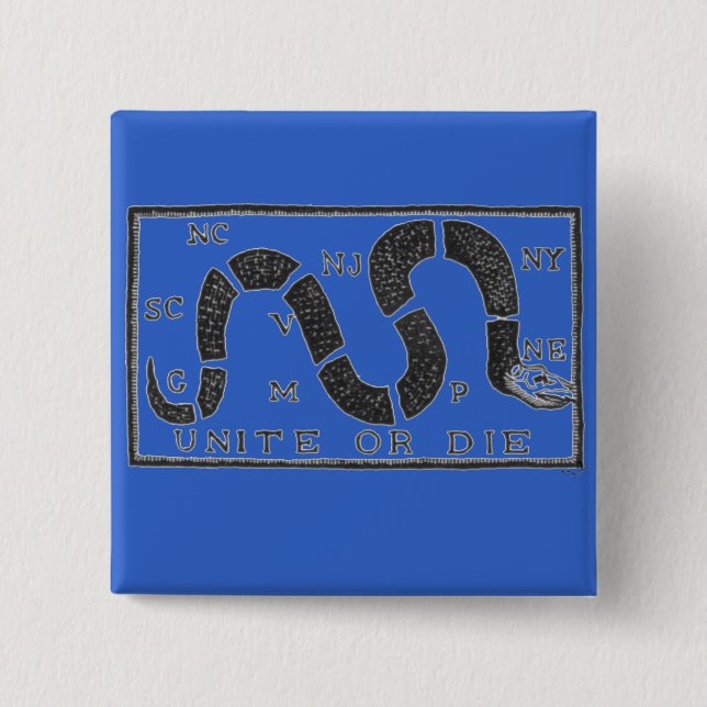 Chapa Cuadrada Una o muera (Anverso)