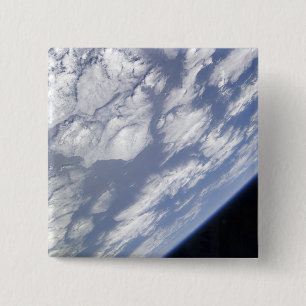 Chapa Cuadrada Una parte azul y blanca de la Tierra