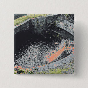 Chapa Cuadrada Una piscina Naranja en Welshpool