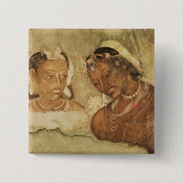 Chapa Cuadrada Una princesa y su criado (Anverso)