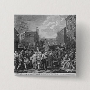 Chapa Cuadrada Una representación del marzo de los guardias