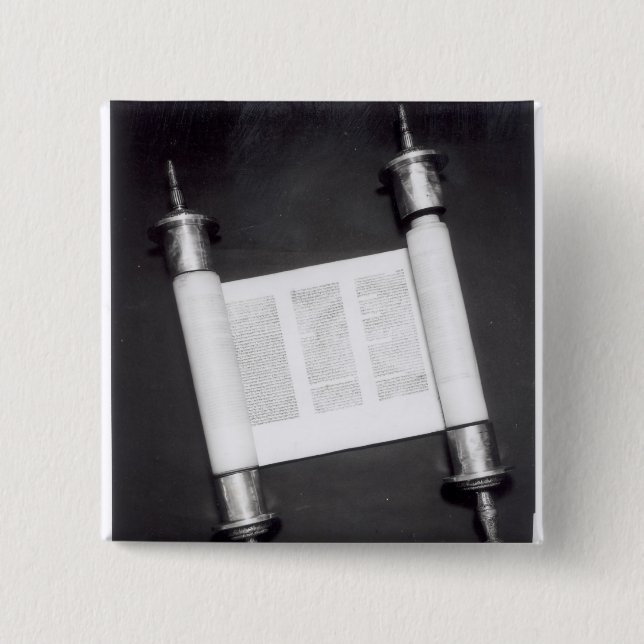 Chapa Cuadrada Una voluta hebrea (Anverso)