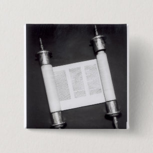 Chapa Cuadrada Una voluta hebrea