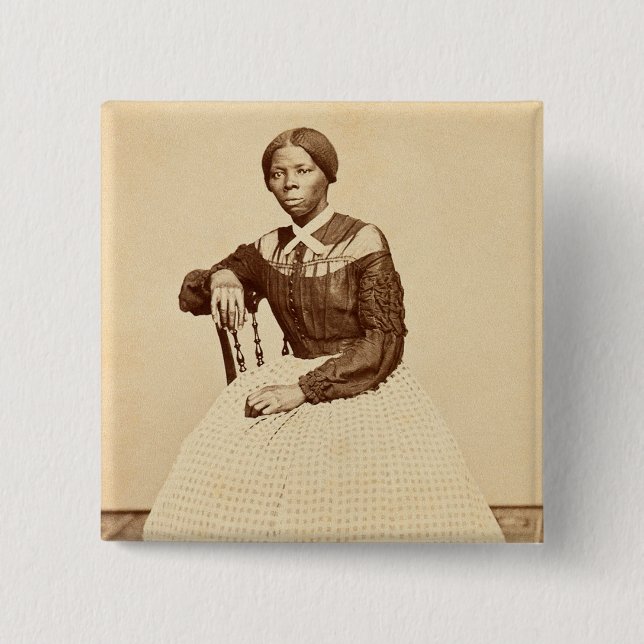 Chapa Cuadrada Underground Railroad Abolitionist Harriet Tubman  (Anverso)