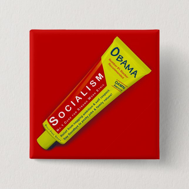 Chapa Cuadrada Ungüento de Obama (Anverso)