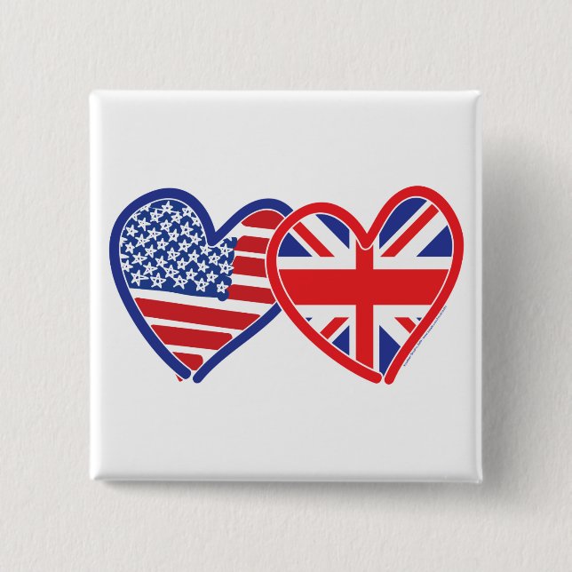 Chapa Cuadrada Union Jack/USA (Anverso)