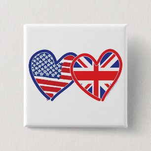 Chapa Cuadrada Union Jack/USA