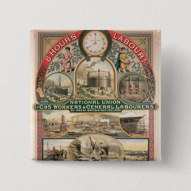 Chapa Cuadrada Unión nacional (Anverso)