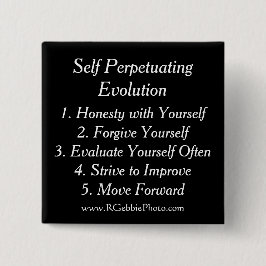 Chapa Cuadrada Uno mismo que perpetúa la evolución, las cinco