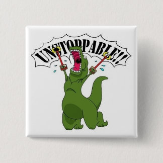 Chapa Cuadrada Unstopable T-Rex