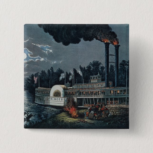 Chapa Cuadrada Up de Wooding en el Mississippi (Anverso)