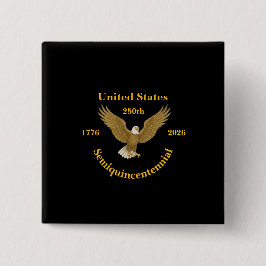 Chapa Cuadrada USA 250 Elegant Black Buttons