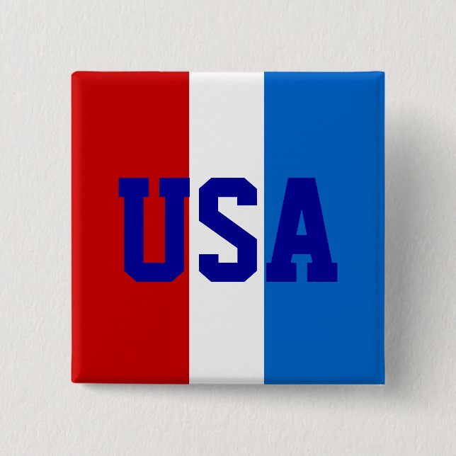 Chapa Cuadrada USA Pin (Anverso)