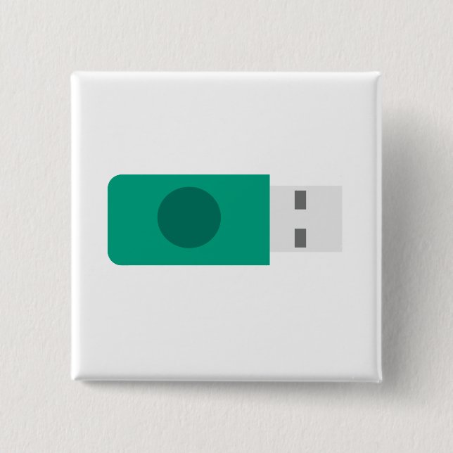 Chapa Cuadrada USB Stick (Anverso)