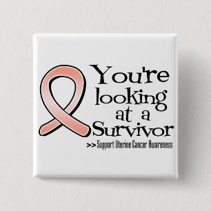 Chapa Cuadrada Usted está mirando a un superviviente uterino del