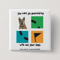 usted linado va a geocaching, sin sus perros