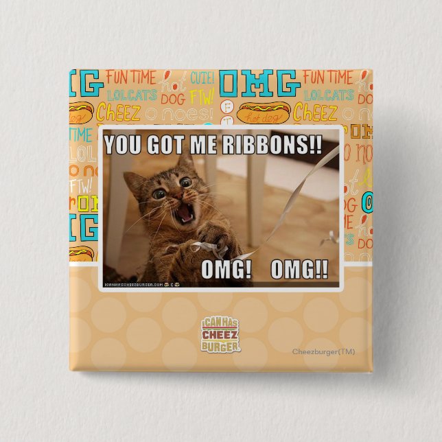 Chapa Cuadrada ¡Usted me consiguió cintas!! (Anverso)