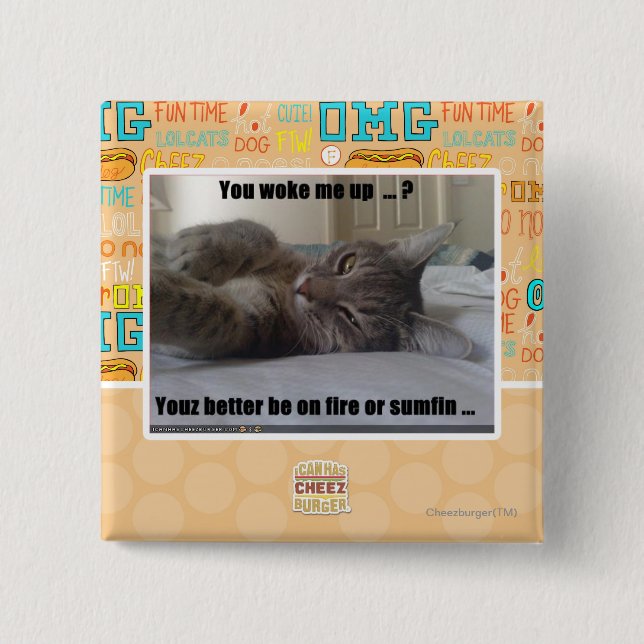 Chapa Cuadrada Usted me despertó (Anverso)