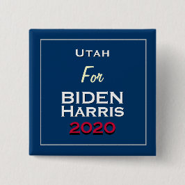 Chapa Cuadrada Utah para BIDEN HARRIS 2020 Square