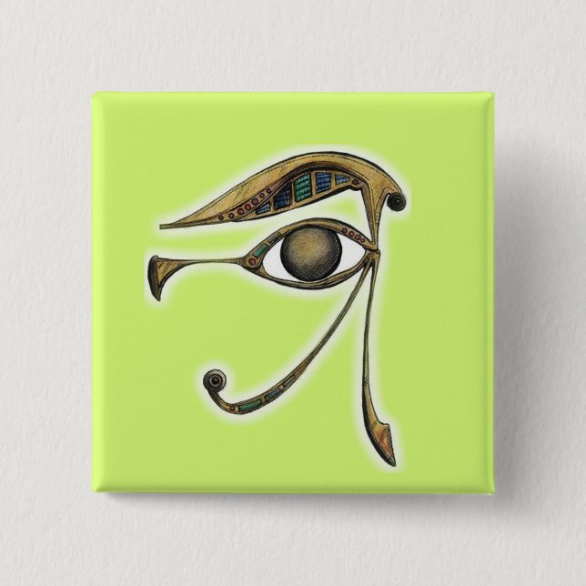 Chapa Cuadrada Utchat - Amulet of Protection (Anverso)