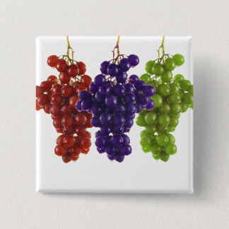 Chapa Cuadrada Uvas verdes y moradas rojas