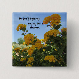 Chapa Cuadrada Va a ser una Invitación de Recién nacido de abuelo