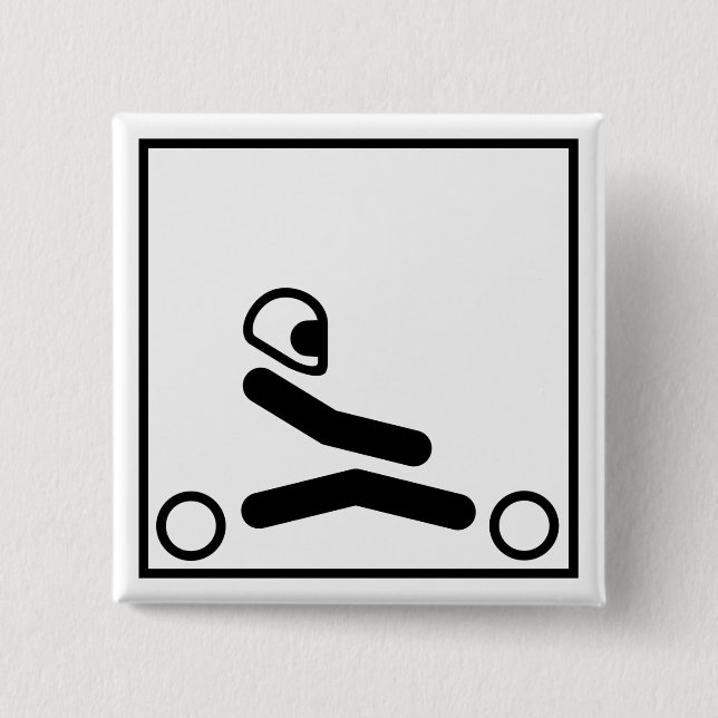 Chapa Cuadrada Va la figura de Kart (Anverso)