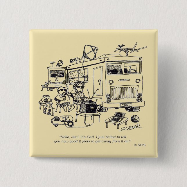 Chapa Cuadrada Vacaciones de familia (Anverso)