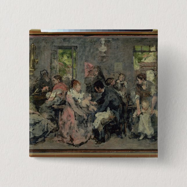 Chapa Cuadrada Vacunación rural (Anverso)