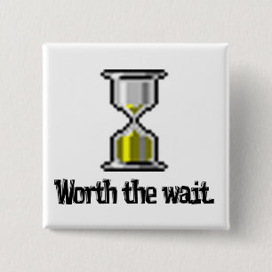 Chapa Cuadrada vale la pena esperar icono de reloj de arena en pc