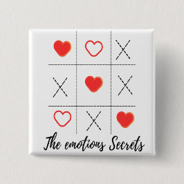 Chapa Cuadrada VALENTINS DAY Square button WITH GREAT VIBE