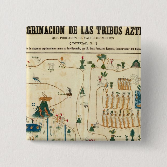 Chapa Cuadrada Valle Azteca México 2 (Anverso)