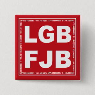 Chapa Cuadrada Vamos Brandon F**k Joe Biden LGB FJB