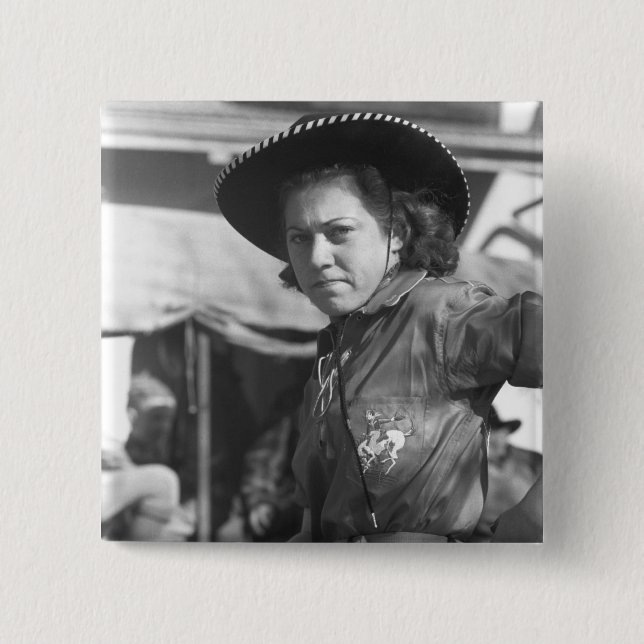 Chapa Cuadrada Vaquera del rodeo: 1940 (Anverso)