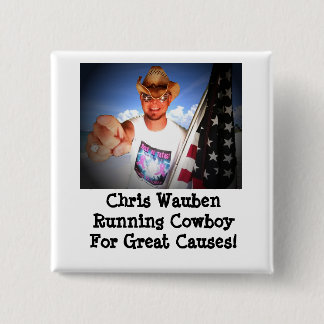 Chapa Cuadrada Vaquero corriente de Chris Wauben para el gran