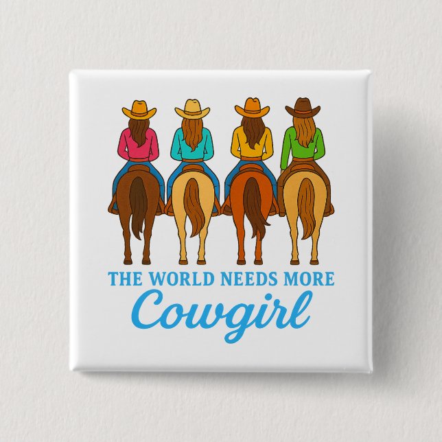 Chapa Cuadrada Vaquitas Coloridas Fiesta de Despedida de Soltera  (Anverso)