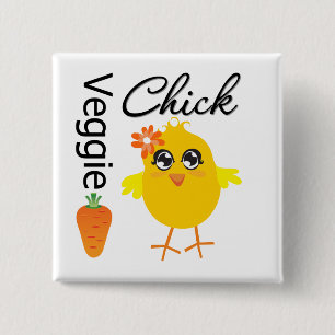 Chapa Cuadrada Veggie Chick