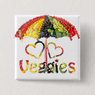 Chapa Cuadrada Veggies del amor
