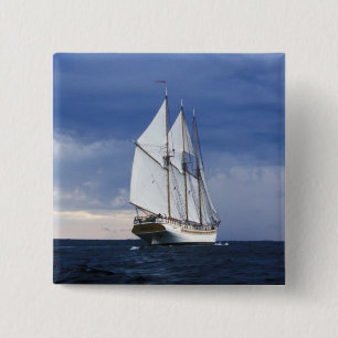 Chapa Cuadrada Velero en el mar Báltico