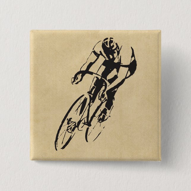 Chapa Cuadrada Velódromo de Carreras de bicicletas (Anverso)