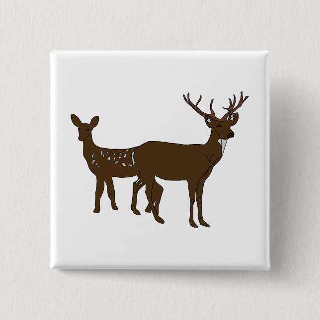 Chapa Cuadrada Venado (Anverso)