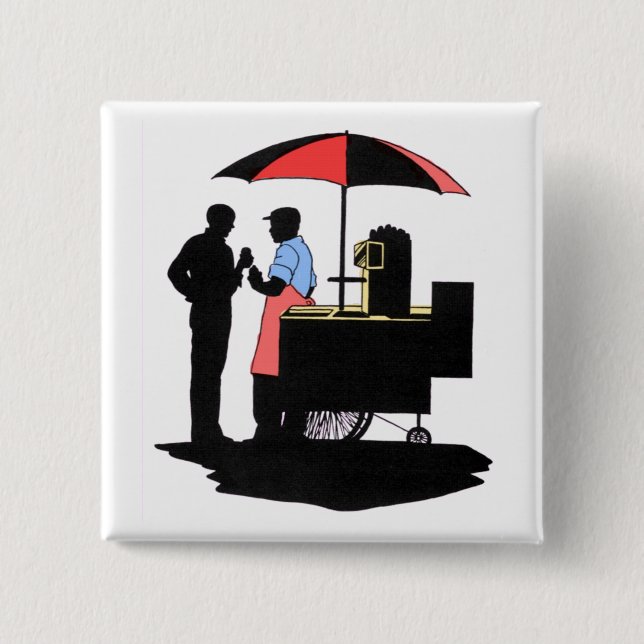 Chapa Cuadrada Vendedor ambulante (Anverso)