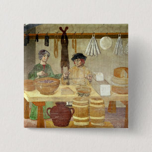 Chapa Cuadrada Vendedores de la salchicha y del queso