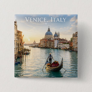 Chapa Cuadrada Venecia Italia Gran Canal góndola Atardecer