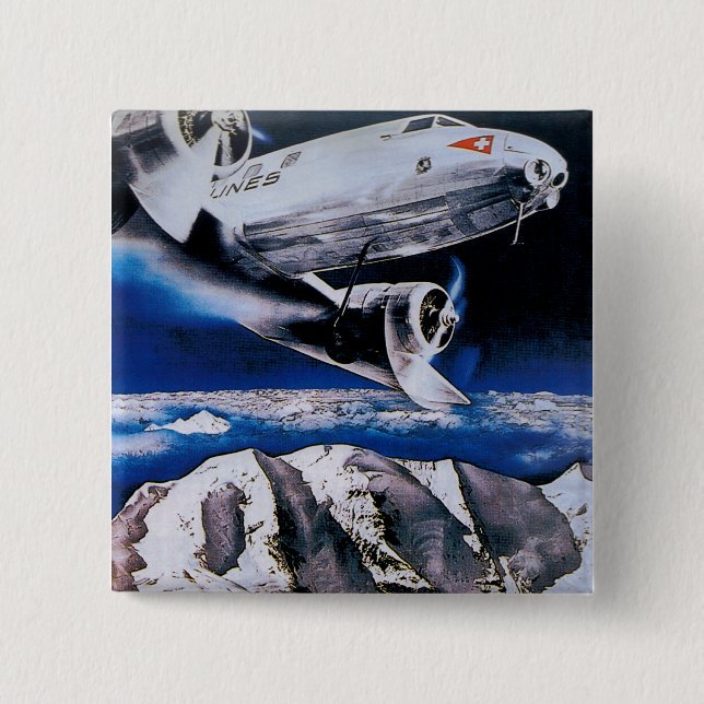 Chapa Cuadrada Venez En Suisse ~ Ven a Suiza (Anverso)