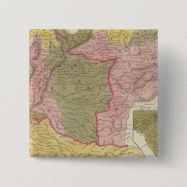 Chapa Cuadrada Venezuela, Nueva Granada y Ecuador (Anverso)